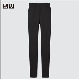 Uniqlo - U Sweat Pleated Leggings Pants 443247 | Large | Black